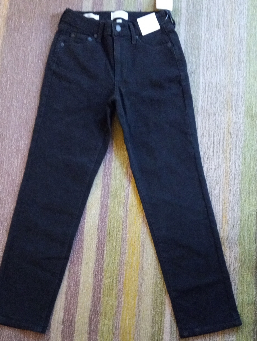 Black Mid Rise, Slim Leg, Fitted Hip & Thigh Jeans